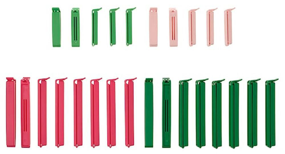 Dripio Set van 26 herbruikbare afdichtclips in diverse kleuren