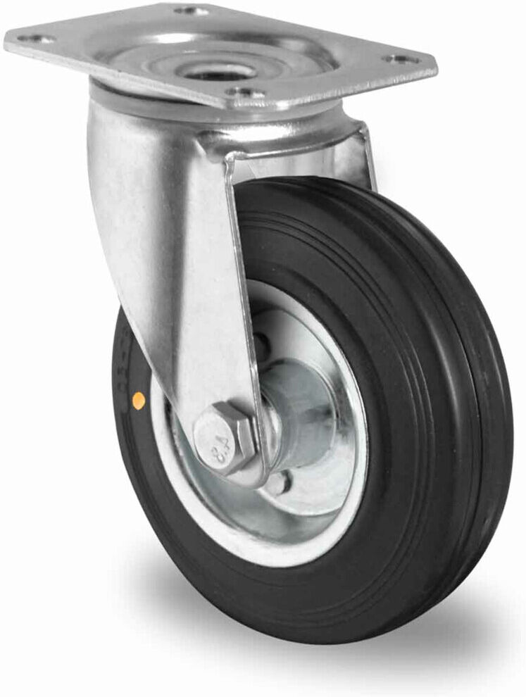 CASCOO Lenkrolle ø 125 mm Serie SWS4 (el. leitfähig) Rollenlager (SBP35W0125SWS4R0NE)