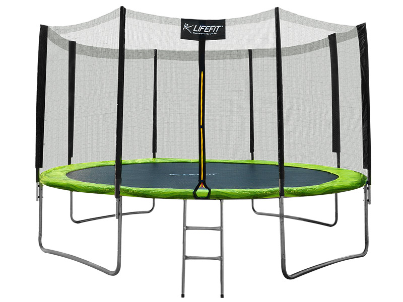 Lifefit Trampolin 12' / 366 cm inkl. Netz und Treppe