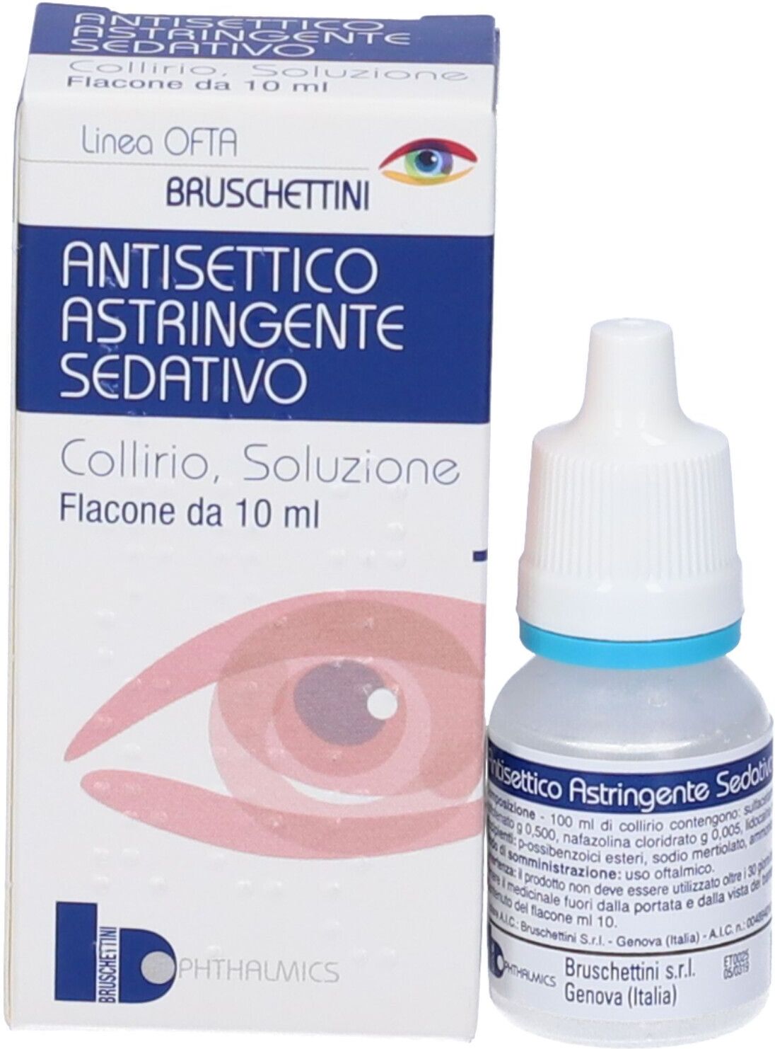 BRUSCHETTINI Srl Antisettico Astringente Sedativo Collirio, 10 ml
