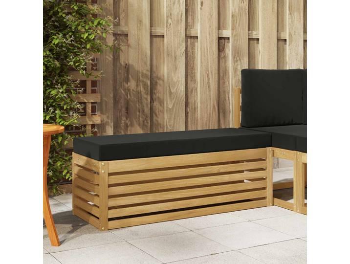 vidaXL Outdoor Hocker Bank Massivholz Akazie