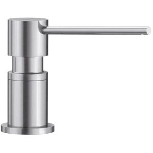 BLANCO Spülmittelspender Lato 526699, Edelstahl gebürstet, Einbau-Spender, aus Metall, Füllmenge 300 ml