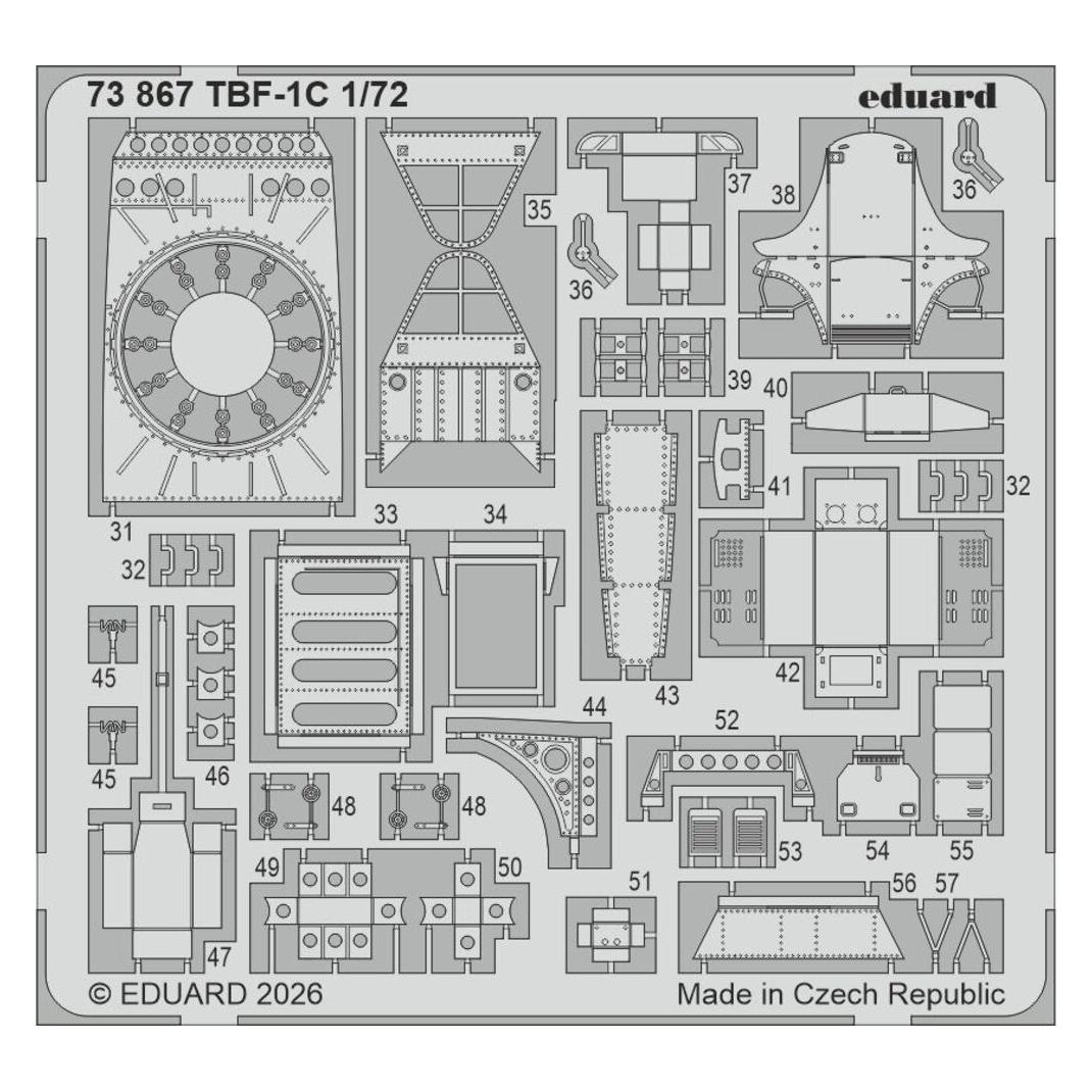 Eduard TBF-1C for Hobby Boss (73867)