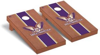 Skip's Garage Westminster Griffins Rosewood Cornhole Board Set