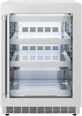 ZLINE 24 in. Touchstone 151 Can Beverage Fridge With Stainless Steel Glass Door