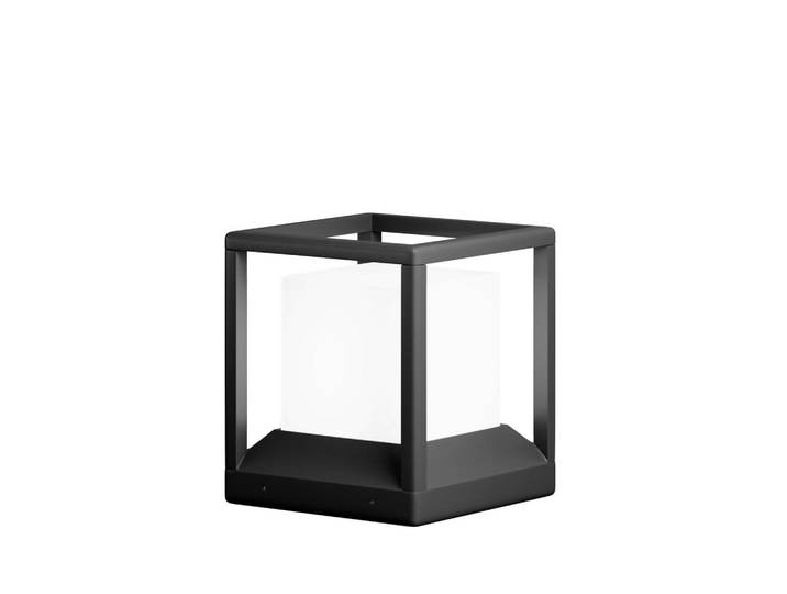 Maytoni Wegeleuchte, Dunkelgrau, Metall, Kunststoff, 22.7x25.5x22.7 cm, CE, gleichmässige Lichtverteilung, Lampen & Leuchten, Aussenbeleuchtung, Wegbeleuchtung