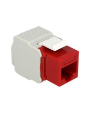 Delock Keystone module Modulare Eingabe RJ-45 Rot (86344)