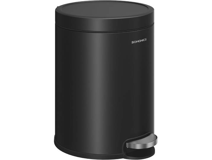 Badezimmereimer 6 l Treteimer Soft-Close Tintenschwarz