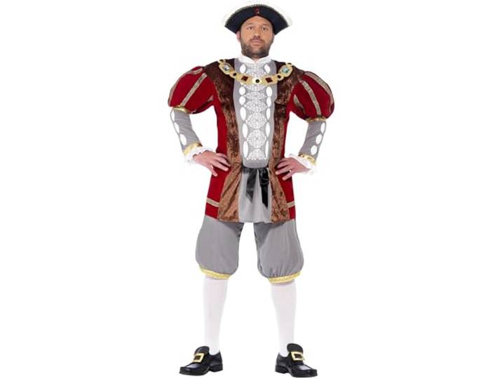Fancy Dress Deluxe Henry VIII Costume Red (L)