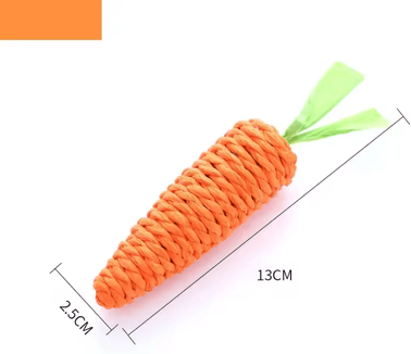 Inspire Curations CrunchyCarrot Interactive Cat Chew Toy For Indoor Cats small
