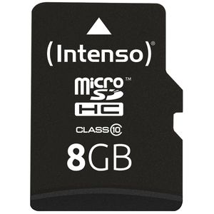 Intenso Micro-SD-Karte 3413460, 8GB, bis 40 MB/s, SDHC