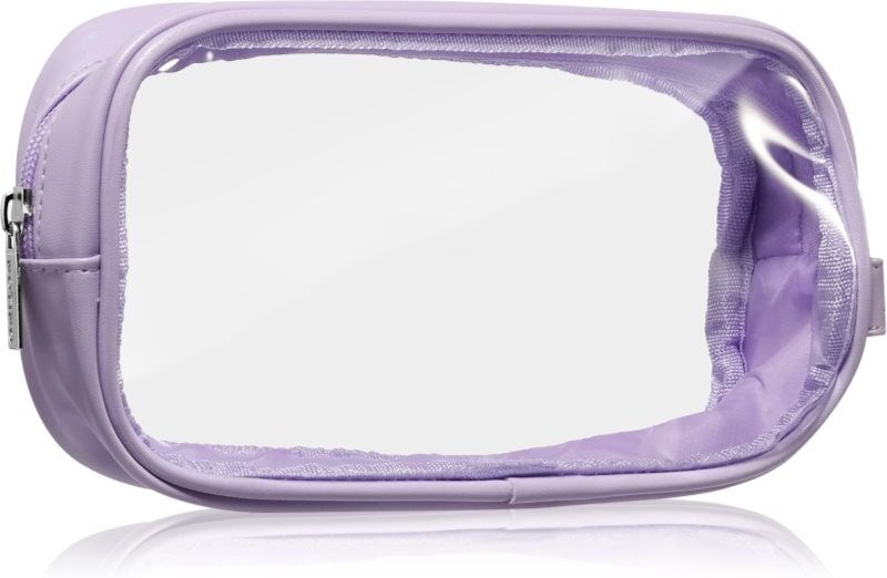 Notino Travel Collection Small Clear Organizer transparent makeup bag transparent S Purple 20x10x5 cm 1 pc
