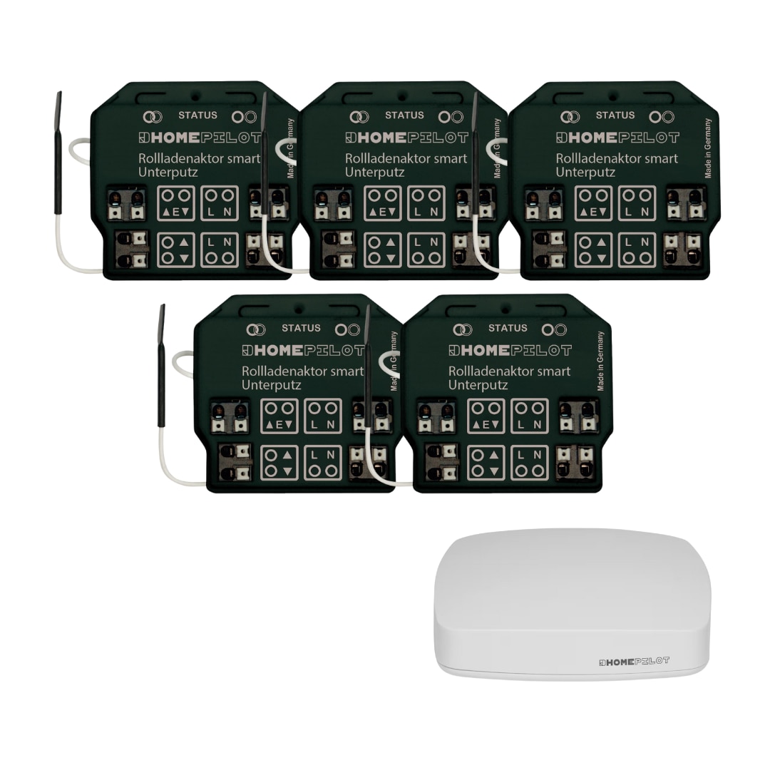 Homepilot Starter Set Smarte Beschattung . 5 Aktoren smart