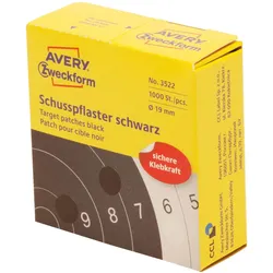 AVERY Zweckform Klebepunkte Ø 19,0 mm schwarz