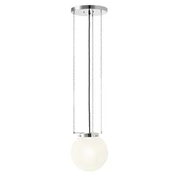 Tecnolumen Bauhaus HMB 27 Pendelleuchte, vernickelt, Ø 30 cm