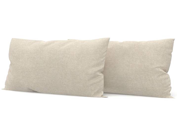 SWISS HOME STYLE Set 2 Kissen AGATA 50x70cm beige