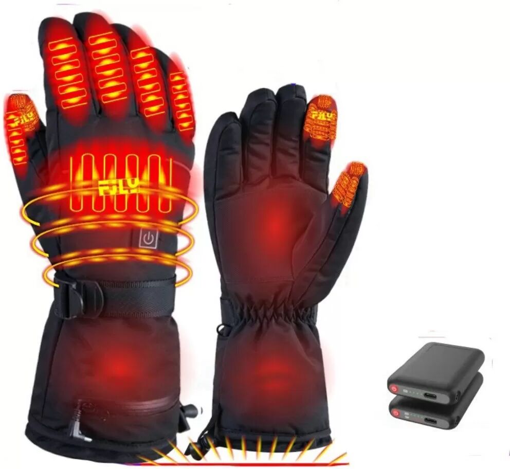 INF Gants Chauffants Rechargeables avec Batterie 5V 5000mAh - Gants Électriques Chauffants pour Activités Extérieures Hivernales