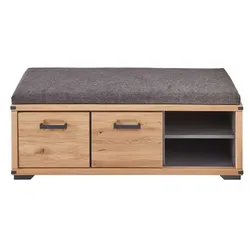 Innostyle Garderobenbank Genua Holz Artisan-Eiche