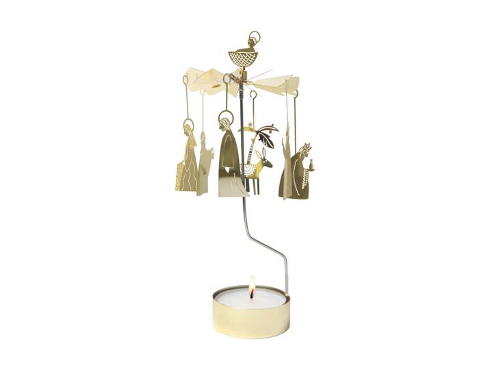 Pluto Design Crib family theelicht carrousel Goud