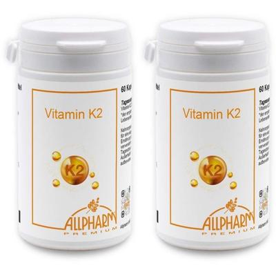 Vitamin K2 MK7 Allpharm Premium 100 µg Kapseln 2x 2x60 St