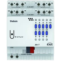 Theben 4940250 KNX Jalousieaktor 4-fach JM 4 T KNX