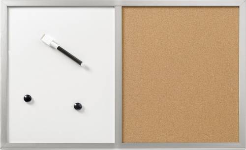 Herlitz Magnettafel, Whiteboard 10685394 (B x H) 600mm x 400mm Silber, Kork 10685394