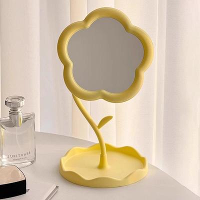 Fusion Finds Sunflower Makeup Mirror Desktop Vanity Mirror Cute Tabletop Decorative Mirror For Bedroom Dorm Dresser yellow Small