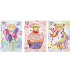 Grafix Diamond Painting Karte und Umschlag (assortiert - 1 Stück)