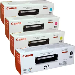 Canon, Toner, 4 Toner 718 Multipack BK C M Y 4-farbig (BK, C, M, Y)