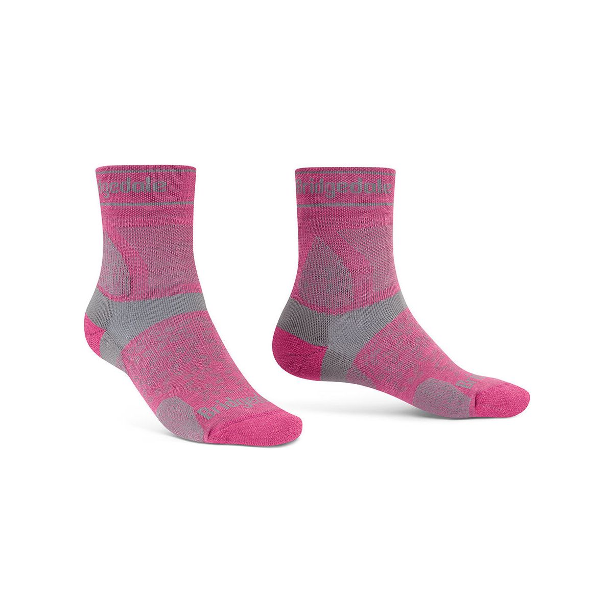 Bridgedale Trail Run Ultralight T2 Merino Sport ¾ Crew pink (305) S 710202-305-S