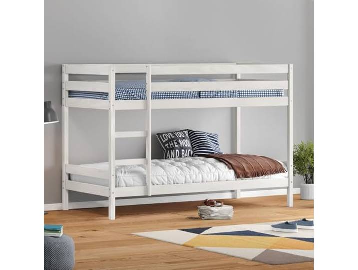 IDIMEX Etagenbett Doppelstockbett Felix für Kinder Hochbett Kinderbett mit Leiter Kiefer massiv Natur 90 x 200 cm (B x L)