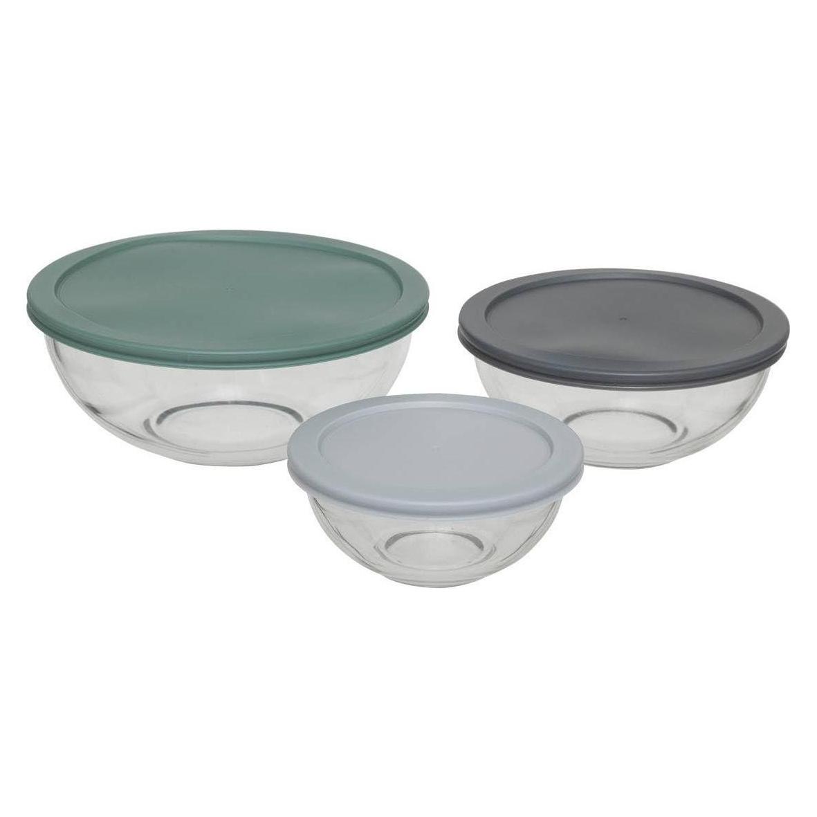5Five Szklane miski z pokrywkami SO SIMPLE, 3 sztuki (53714540)