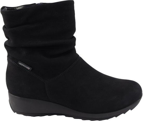 Mephisto Agatha Enkellastschuhe - Nubuk, Größe 40.5, G-Weite, Reißverschluss, Profilsohle