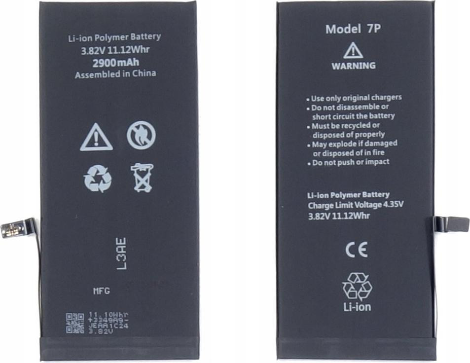 TRADEBIT Accu voor Apple iPhone 7 Plus, 2900 mAh