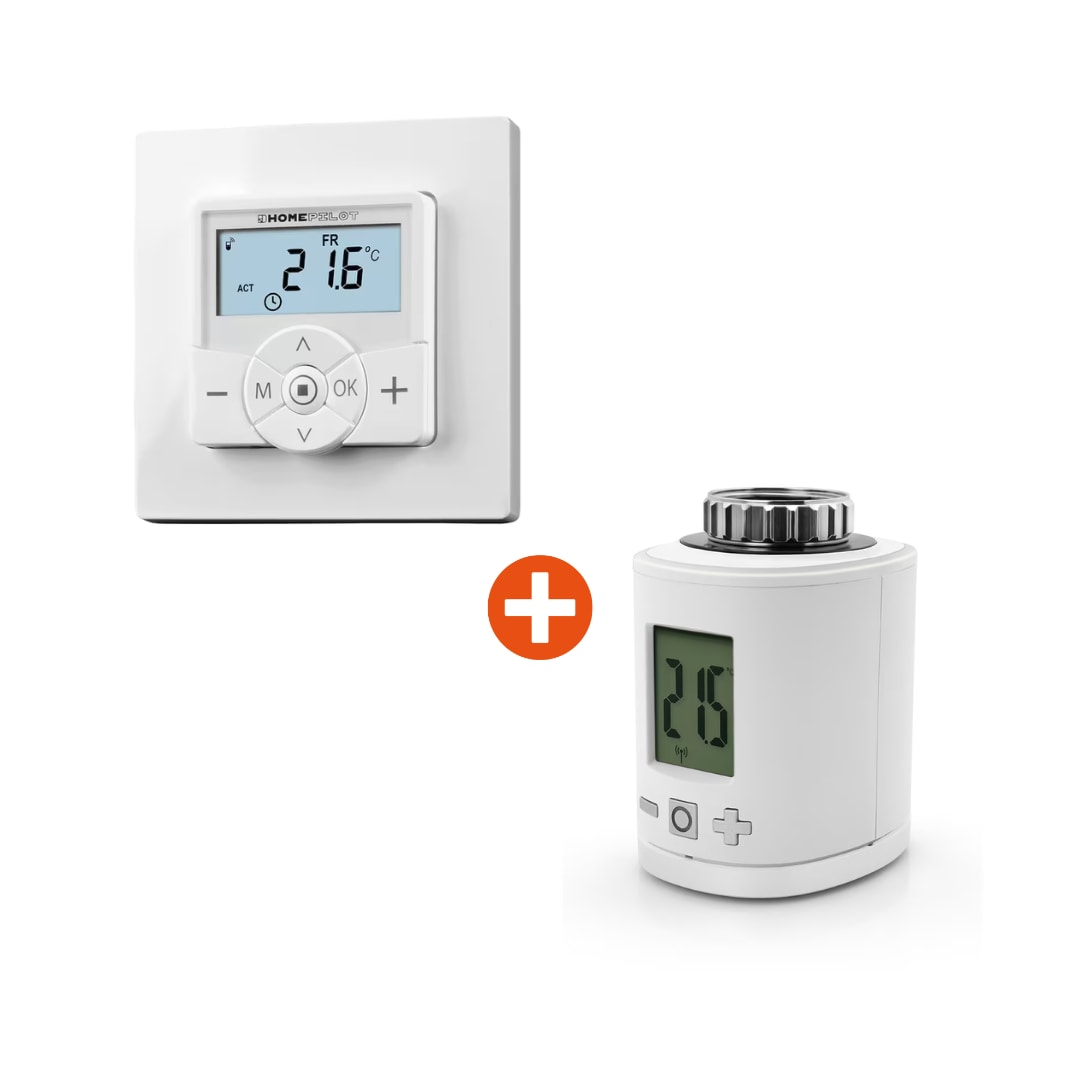 Homepilot Set Raumthermostat smart & Heizkörper-Thermostat smart 5C19-01V+5C19-01X