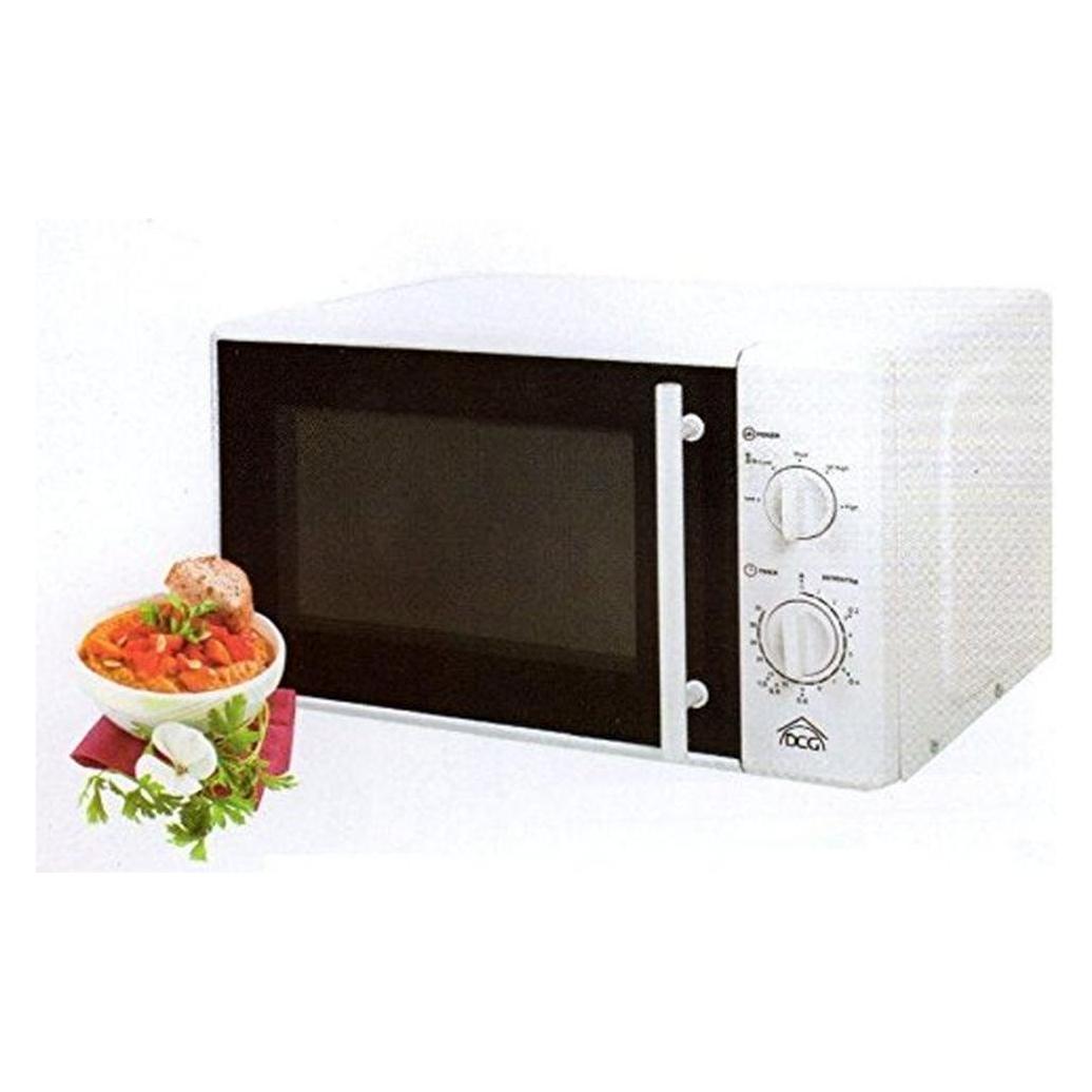 DCG Eltronic MWG820 Mikrowellenherd Mikrowelle mit Grill 20 L 700 W Weiss (20 l) (MWG820)