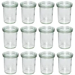 Weck Einkochglas, Einmachgläser, Transparent