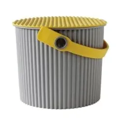 omnioutil Eimer Mini Grau/Gelb 4l