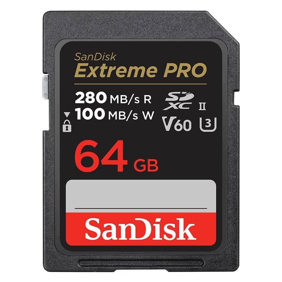 Sandisk Extreme PRO UHS-II V60 (64 GB, SDXC, U3, UHS-II) (SDSDXEP-064G-GN4IN)