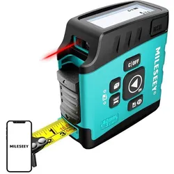 Mileseey, Laserentfernungsmesser, DT20 Laser Distance Measurer with a 40-meter measuring tape (40 m, Laserentfernungsmesser)