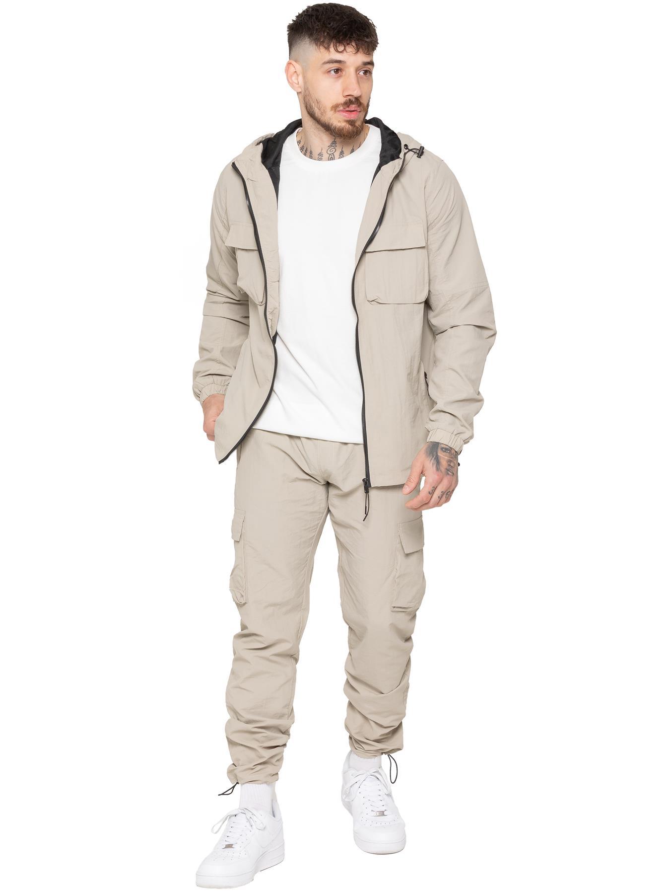 Enzo Milano | Herren-Trainingsanzug aus Polyester mit Cargo-Taschen