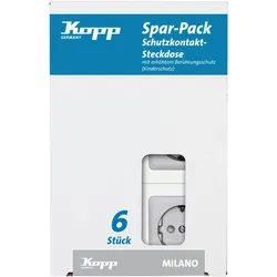 Kopp Steckdose edelstahl - 912120010