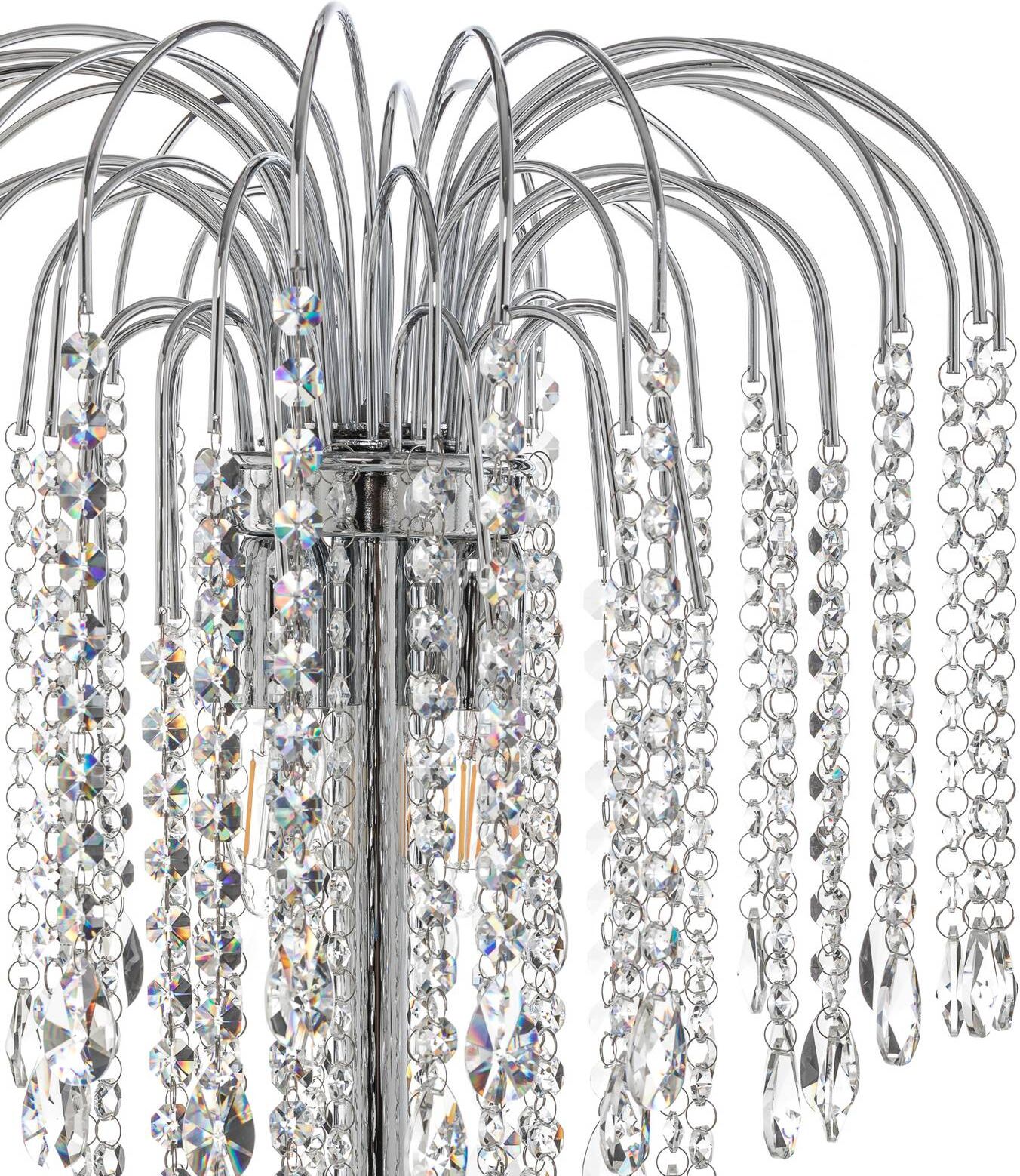 Stehlampe Pioggia ONLI, chrom / silber, für Wohn- / Esszimmer, Metall, Modern, Stehlampe