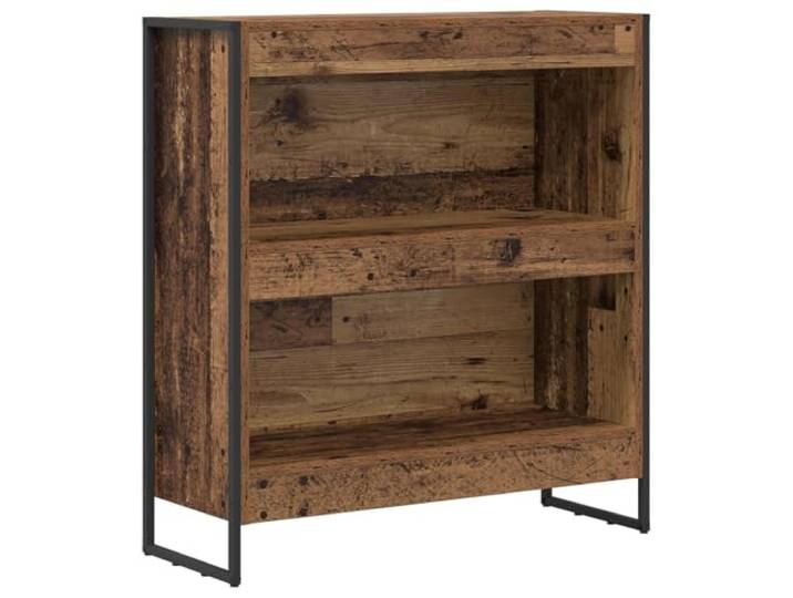 KGFHERENB Standregal Altholz 80x30x86,5cm Holzwerkstoff mit 3 Fächern Vielseitiges Industrie Standregal für Wohnzimmer und Schlafzimmer, 3 offene Fächer bieten Struktur für Bücher und Deko.