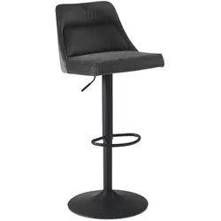 WOHNLING Barhocker WL6.999 Samt grau