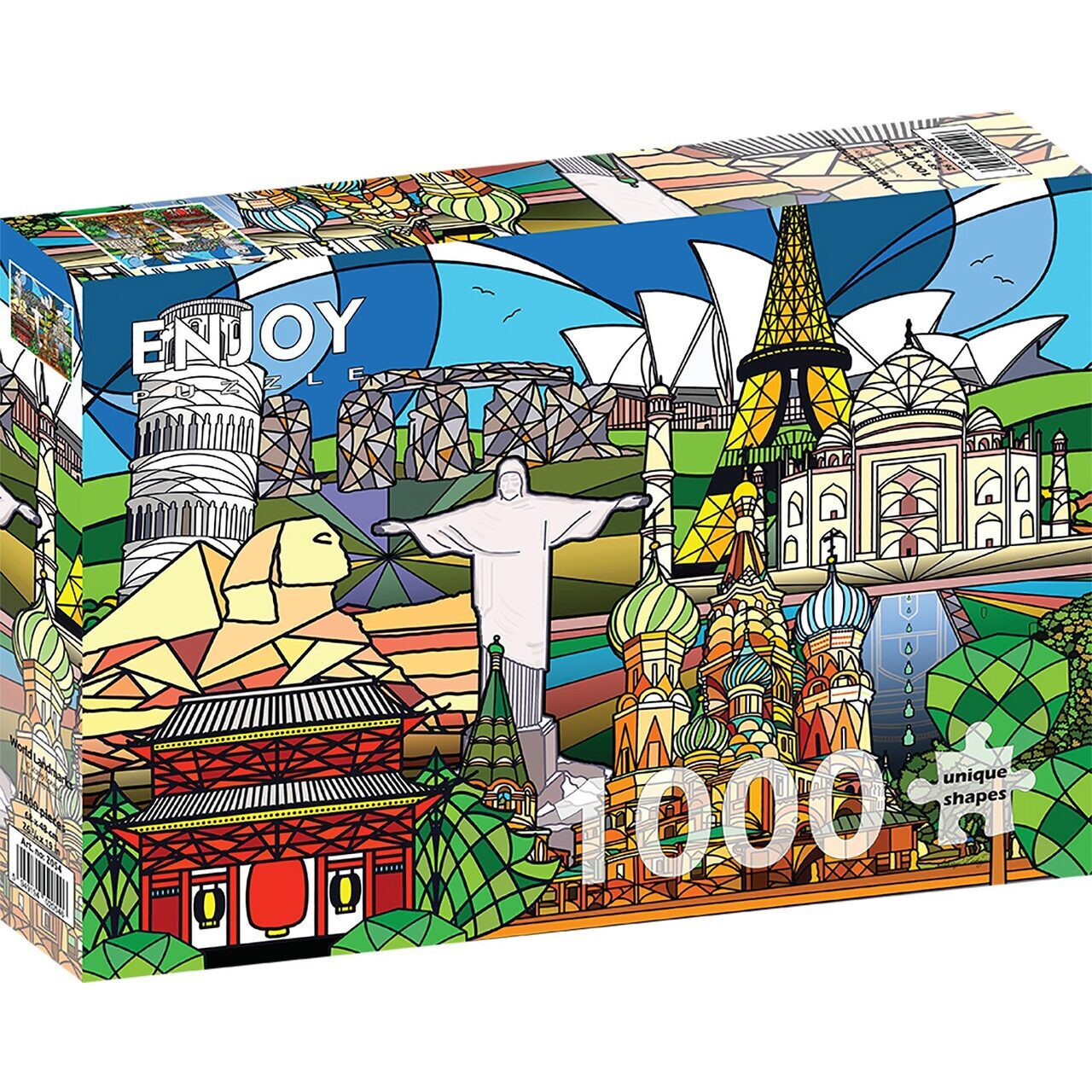 ENJOY Puzzel Wereldmonumenten 1000 stukjes