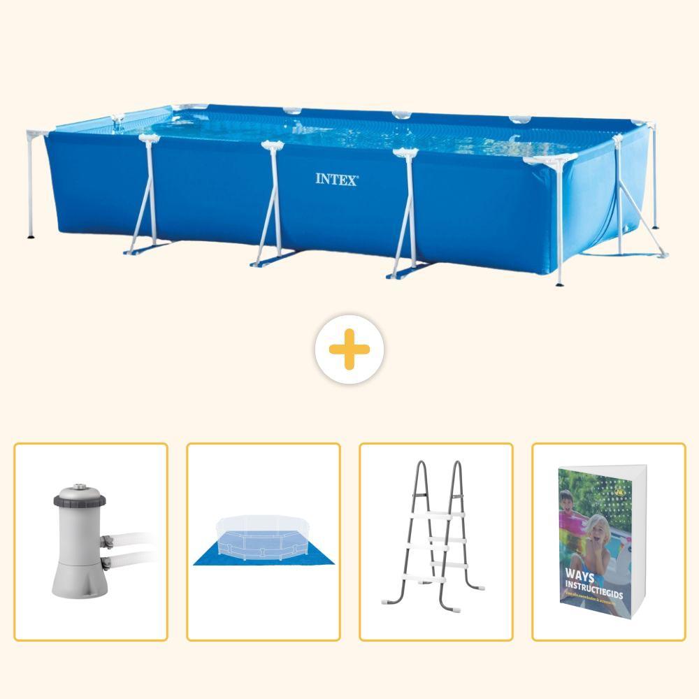 Rechteckiger Frame Pool - 450x220x84 cm - 5-teilig SCB122