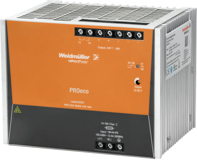 Weidmüller Alimentation à découpage PRO ECO 960W 24V 40A (1469520000)