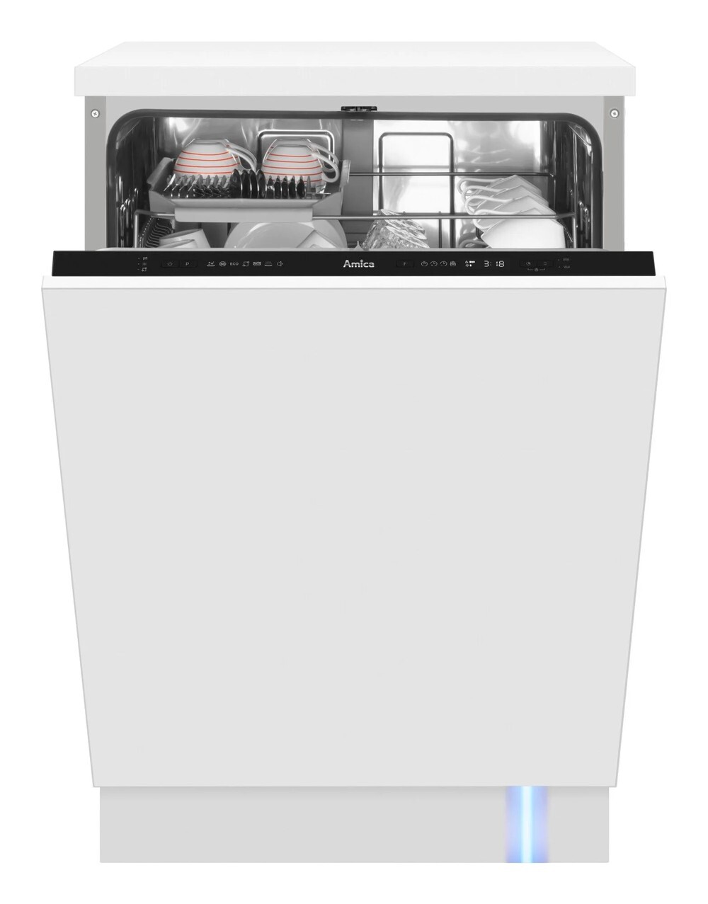 Amica EGSPV 594 900, Voll integriert, Standardgröße (60 cm), LED, 1,5 m, 1,5 m, 1,4 m