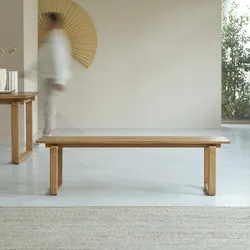 Sitzbank aus massivem Eichenholz 160 Sybille